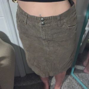 Corduroy skirt